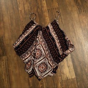 Cute boho handkerchief tank!